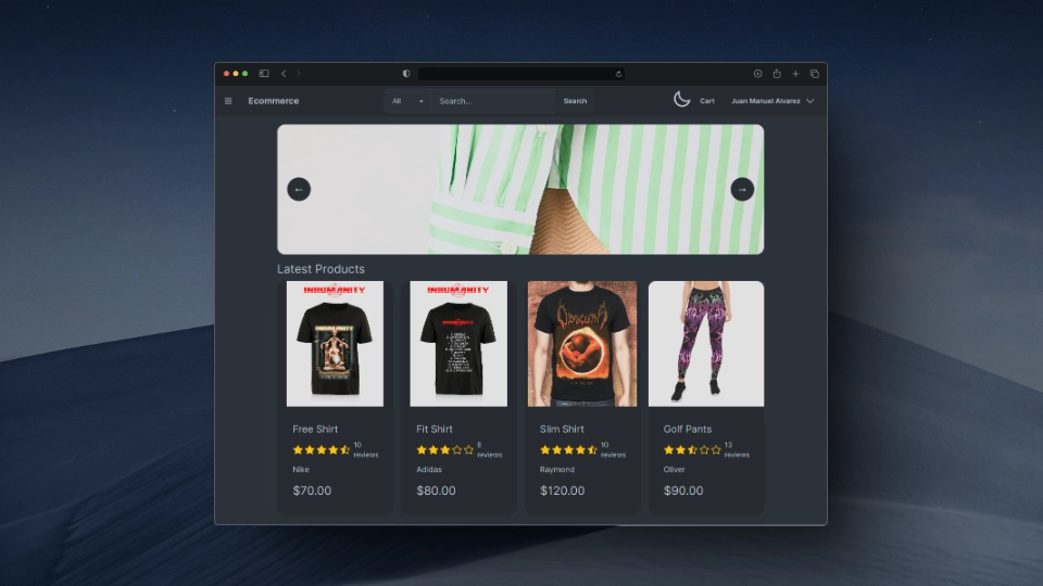 E-commerce realizado con Next.js - MERN stack